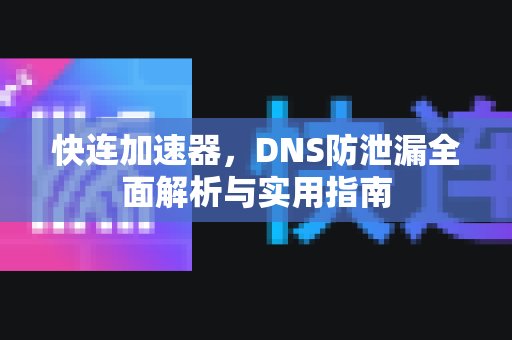 快连加速器，DNS防泄漏全面解析与实用指南